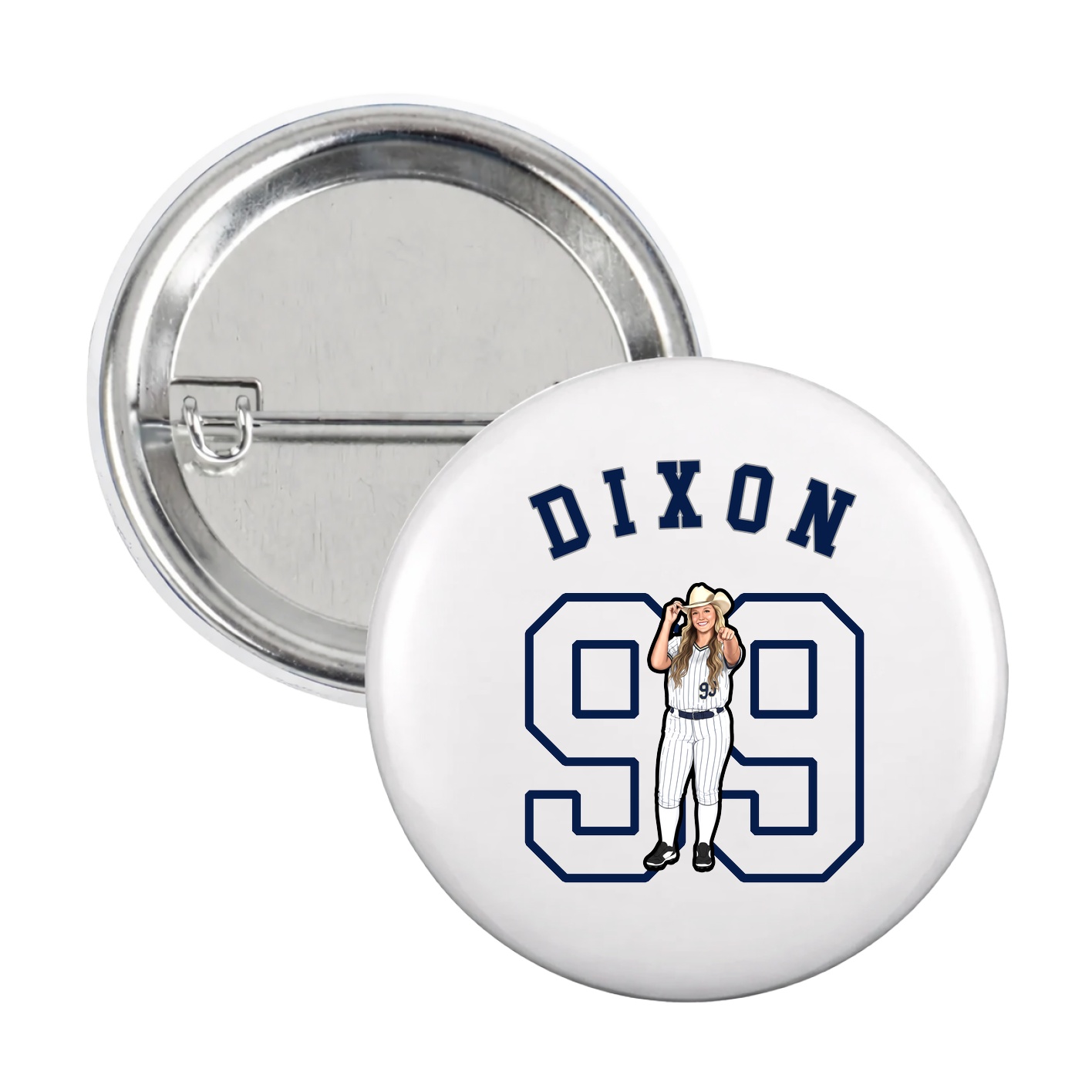 Game Day Button — Shirsey Arch in White