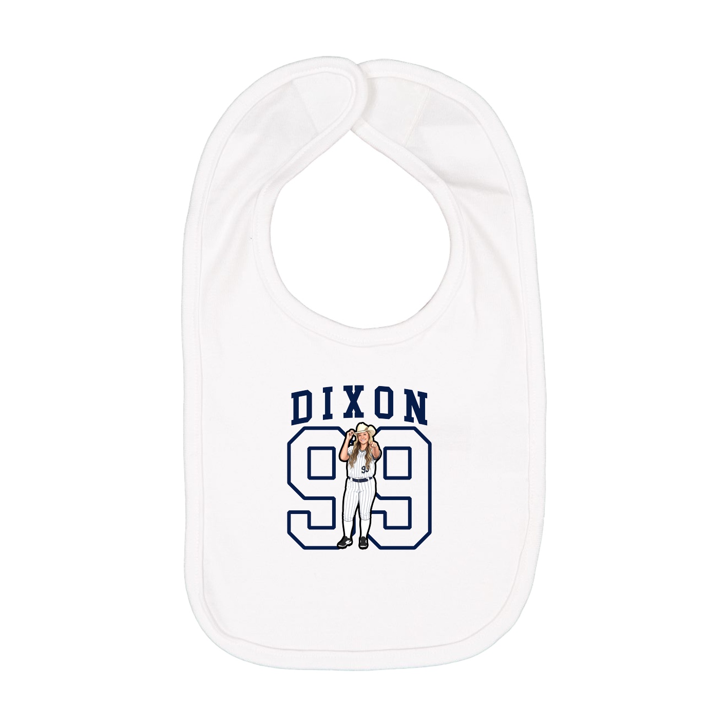 Infant Bib — Shirsey in White