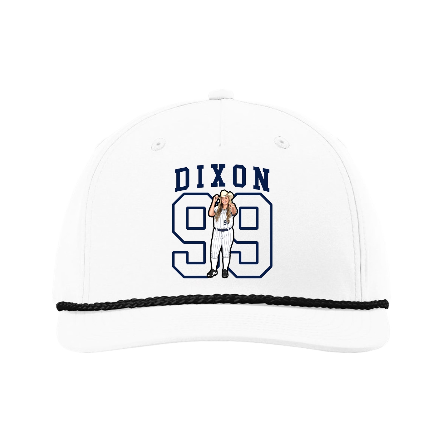Five-Panel Classic Rope Cap — Shirsey in White