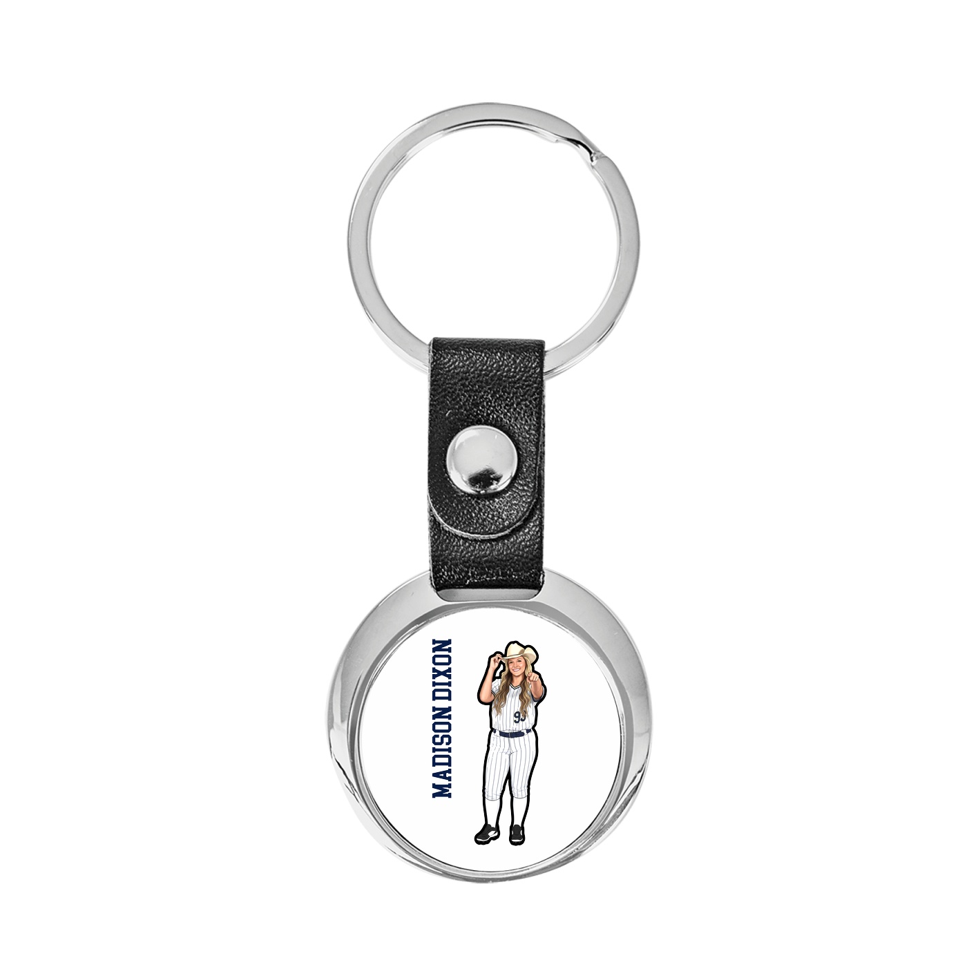 Key Chain — Name Vertical in Classic