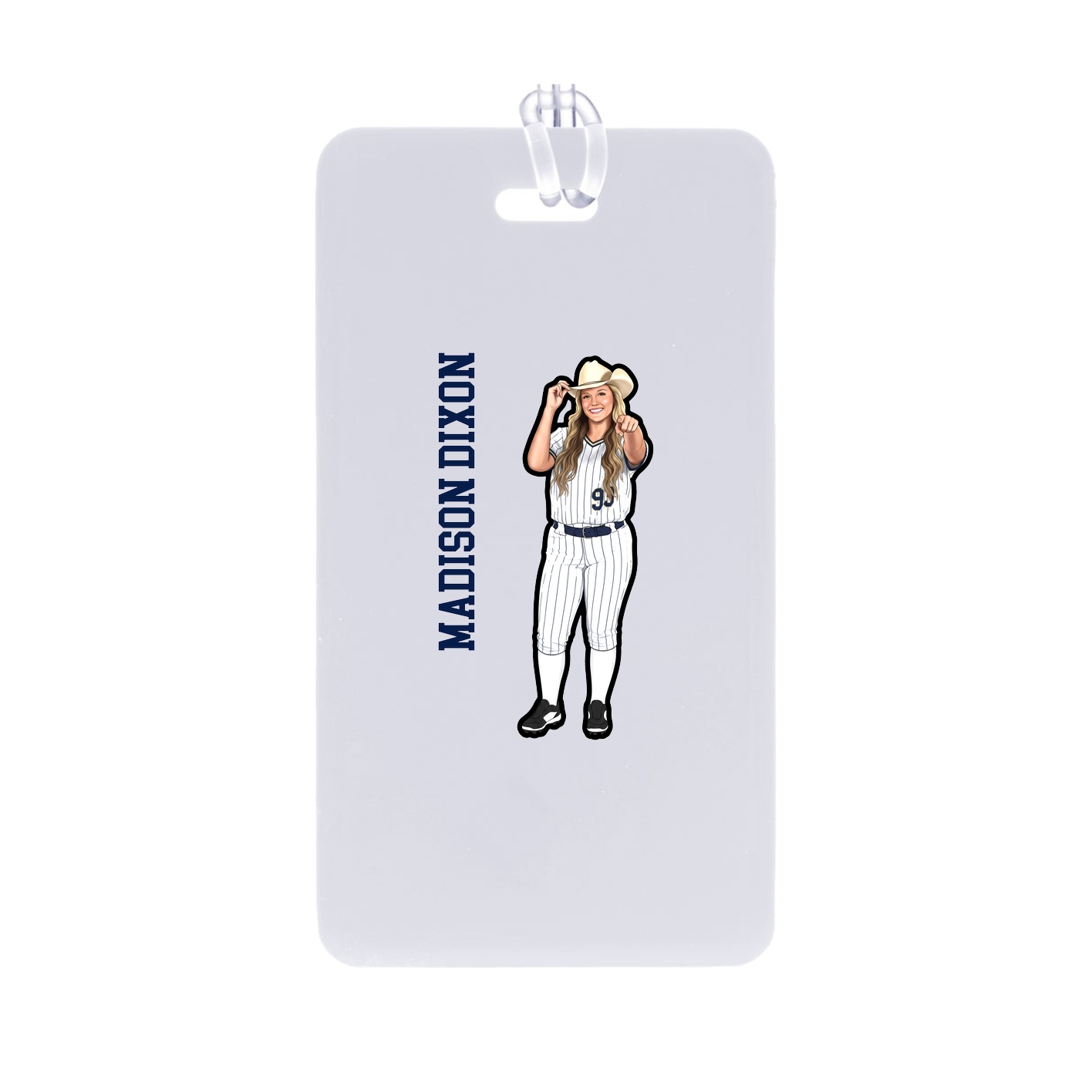 Bag Tag — Name Vertical in Classic