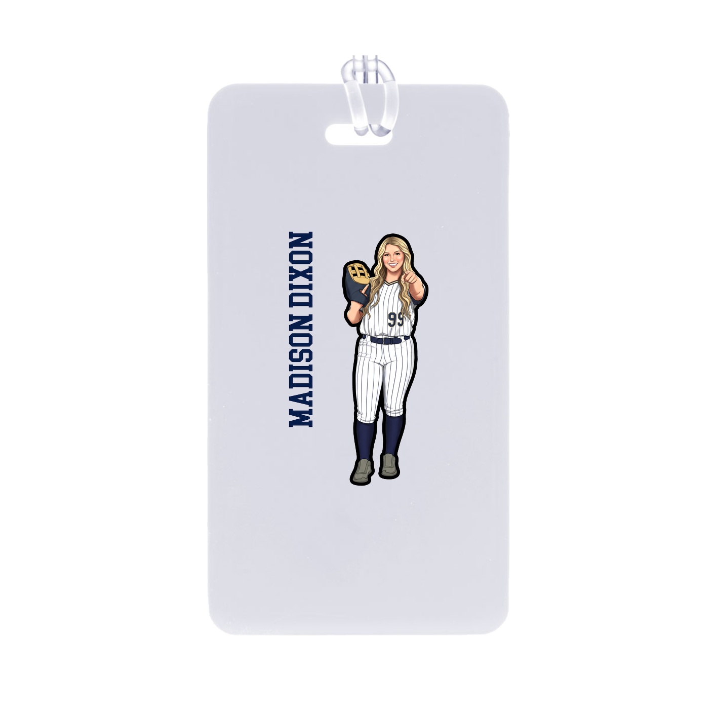 Bag Tag — Name Vertical in Classic