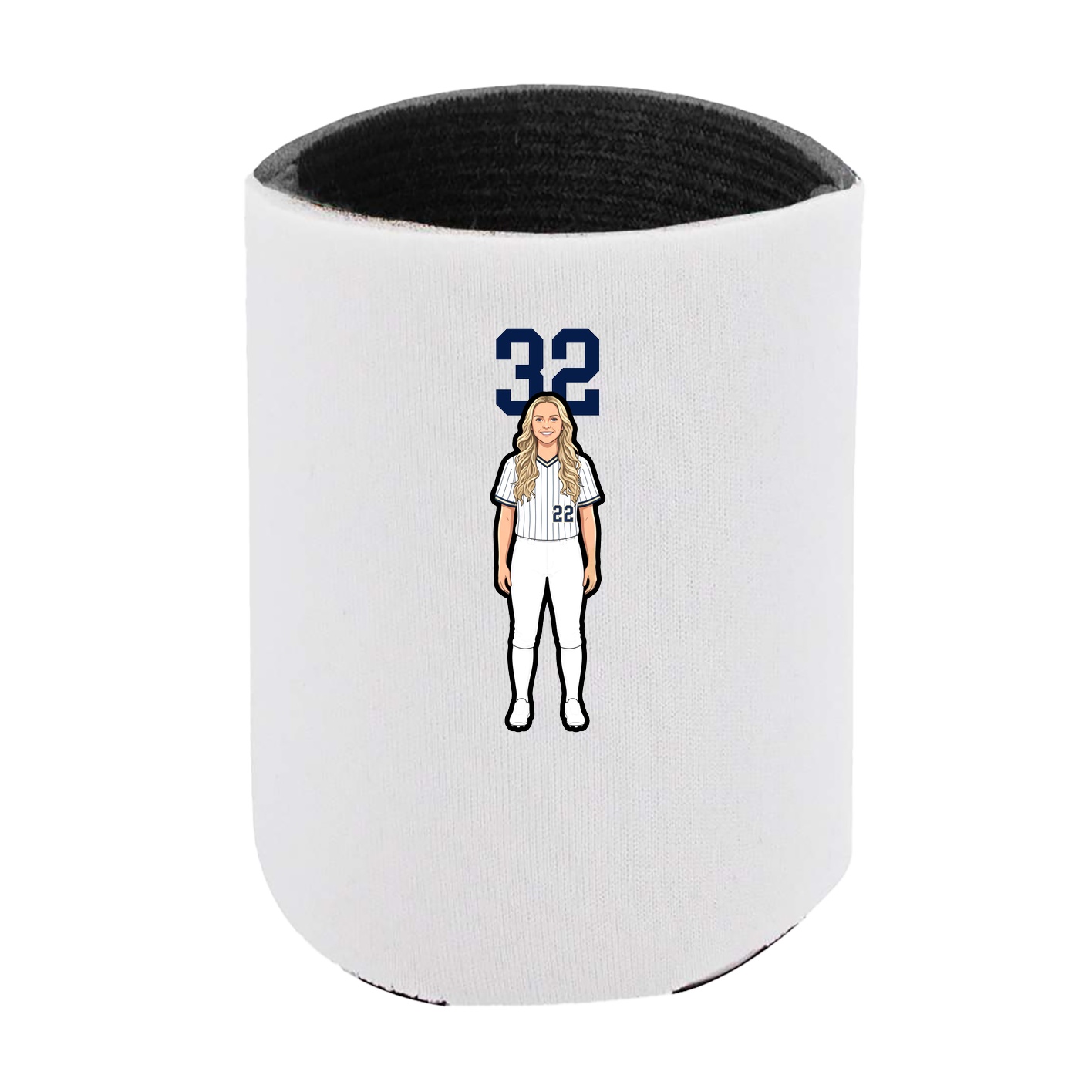 Can Holder — Number Top in White