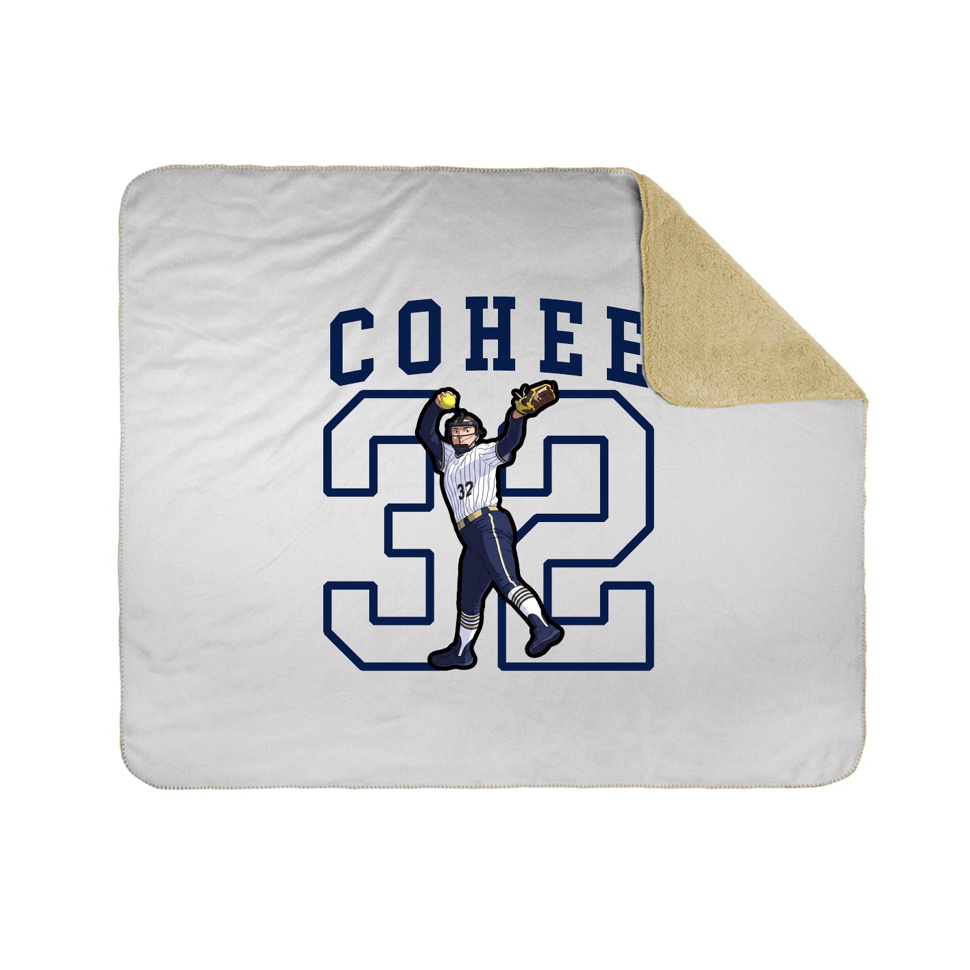 Throw Blanket — Shirsey in White