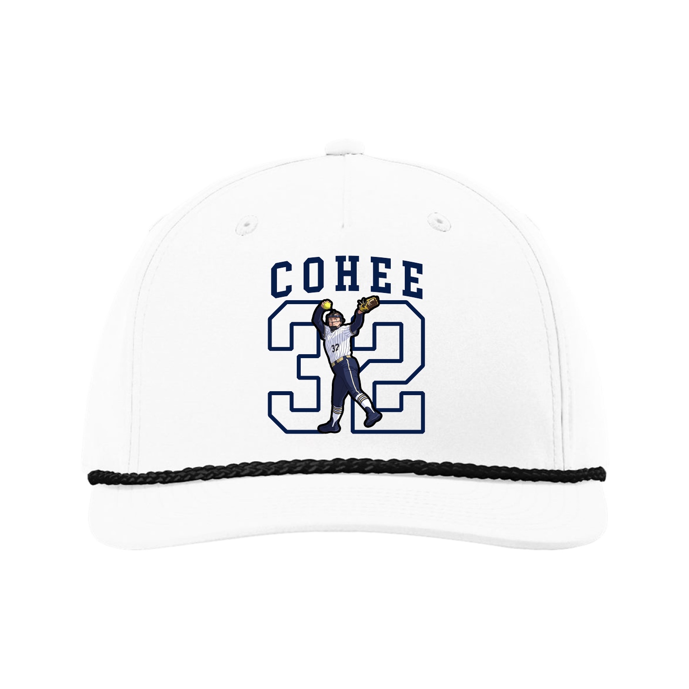 Five-Panel Classic Rope Cap — Shirsey in White