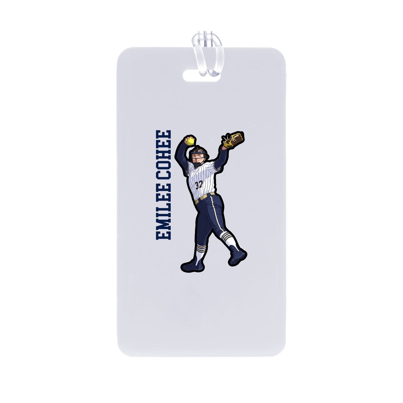 Bag Tag — Name Vertical in Classic