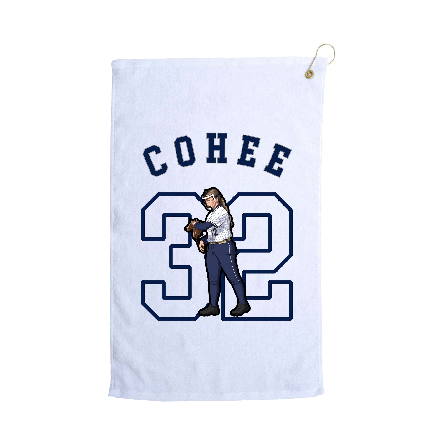 Golf Towel — Shirsey Arch in White