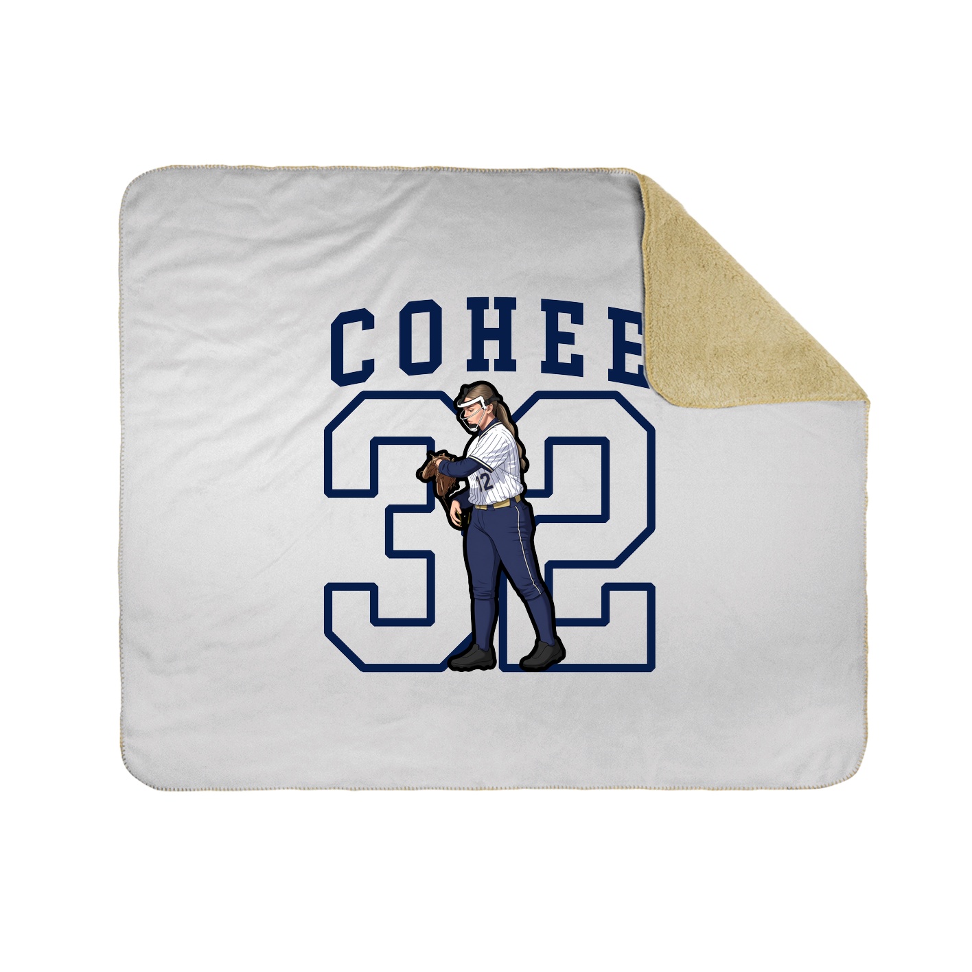 Throw Blanket — Shirsey in White