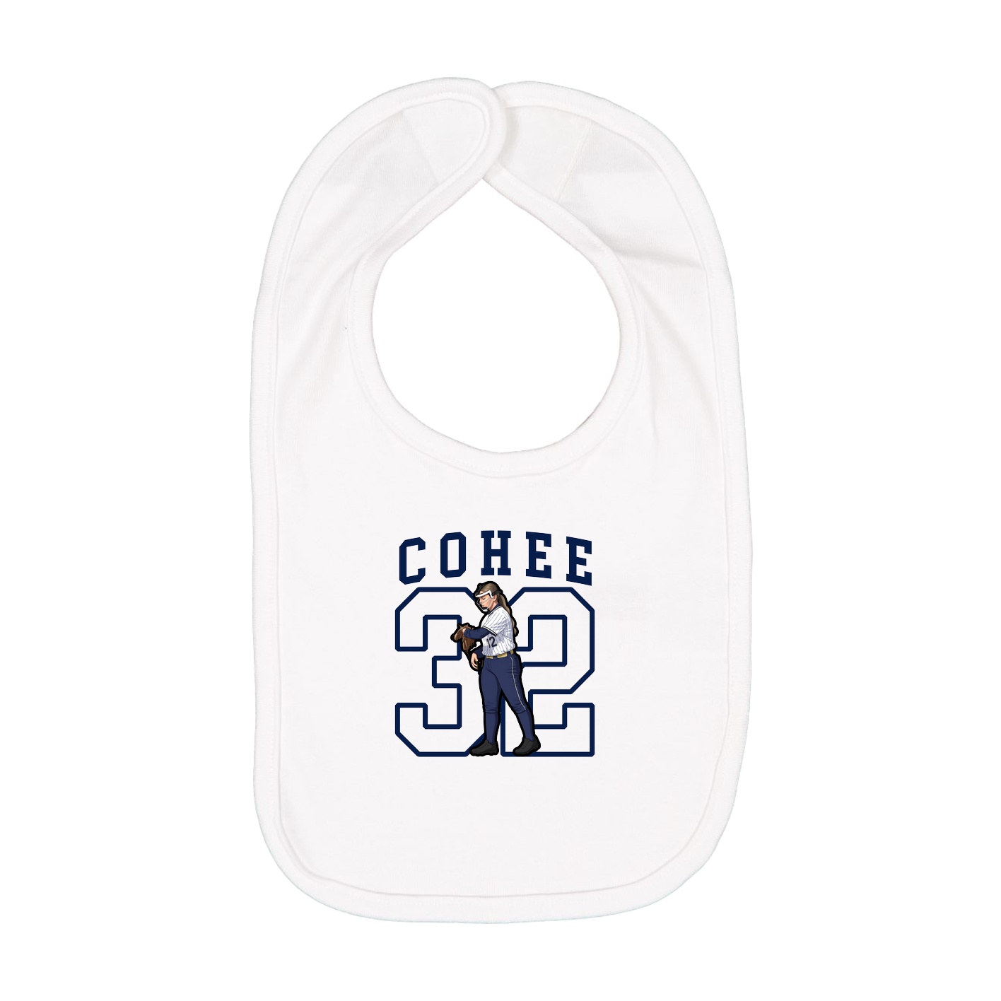 Infant Bib — Shirsey in White