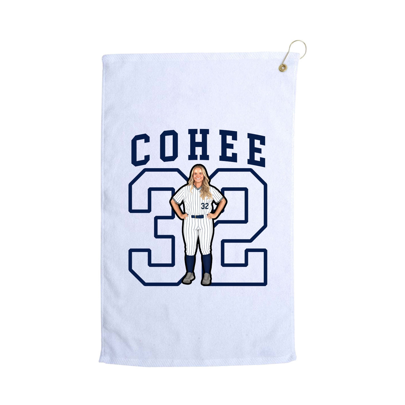 Golf Towel — Shirsey in White