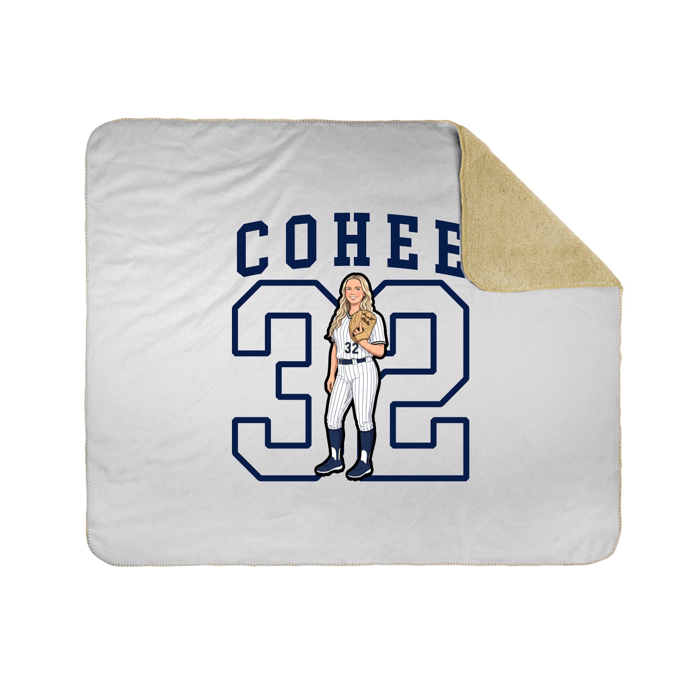 Throw Blanket — Shirsey in White