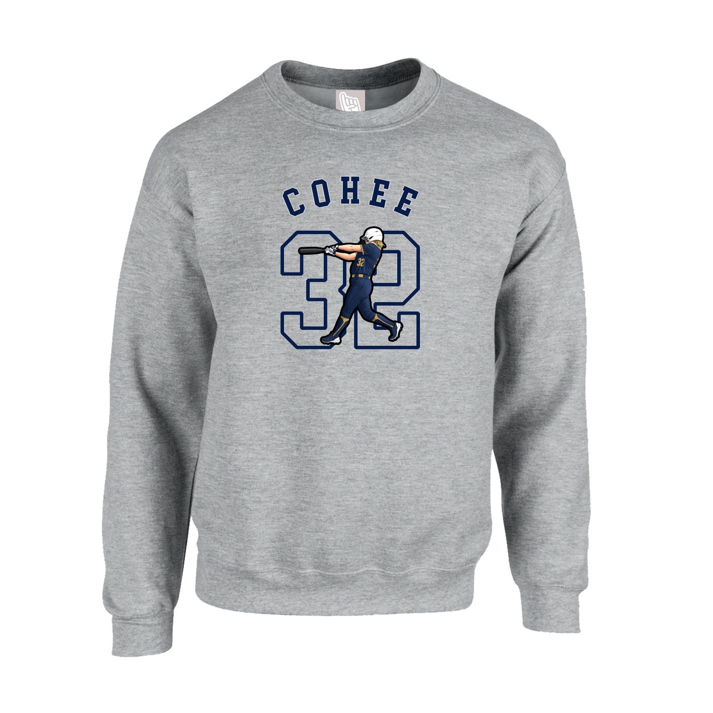 Fleece Crew — Shirsey Arch in Grey