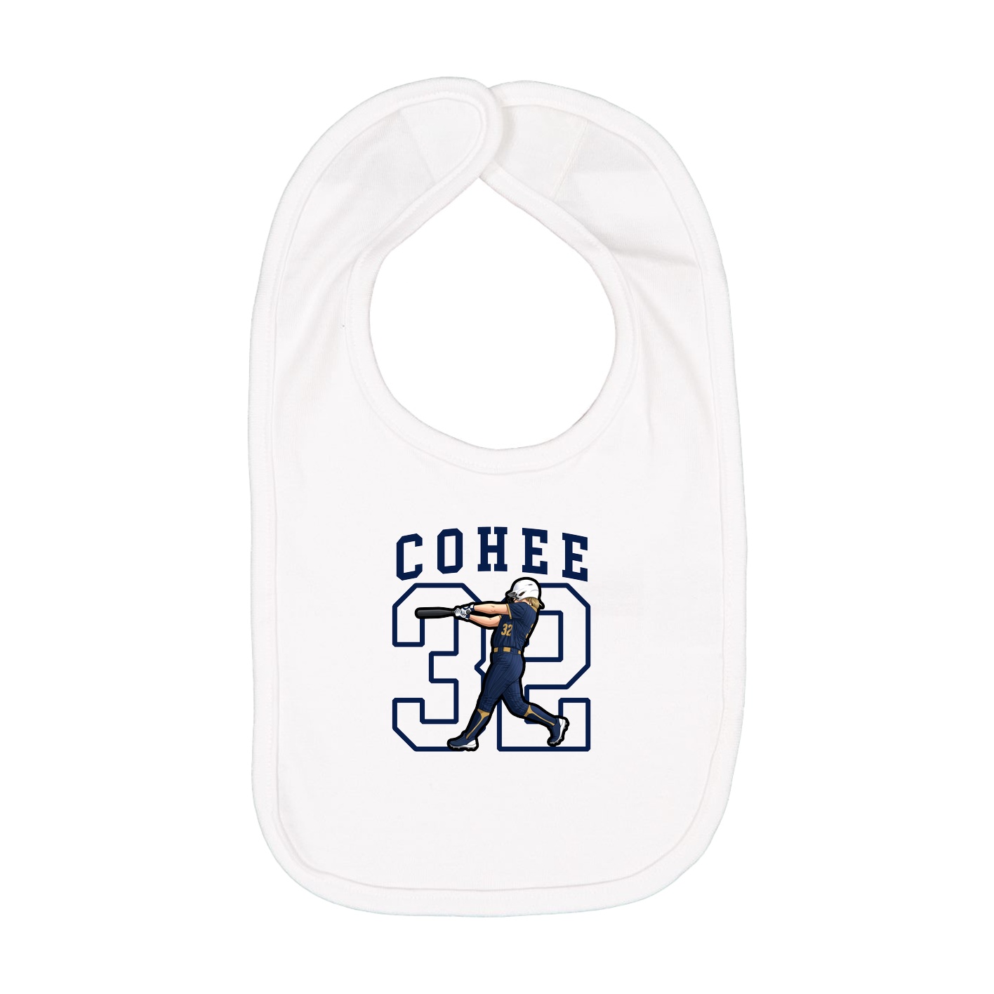 Infant Bib — Shirsey in White