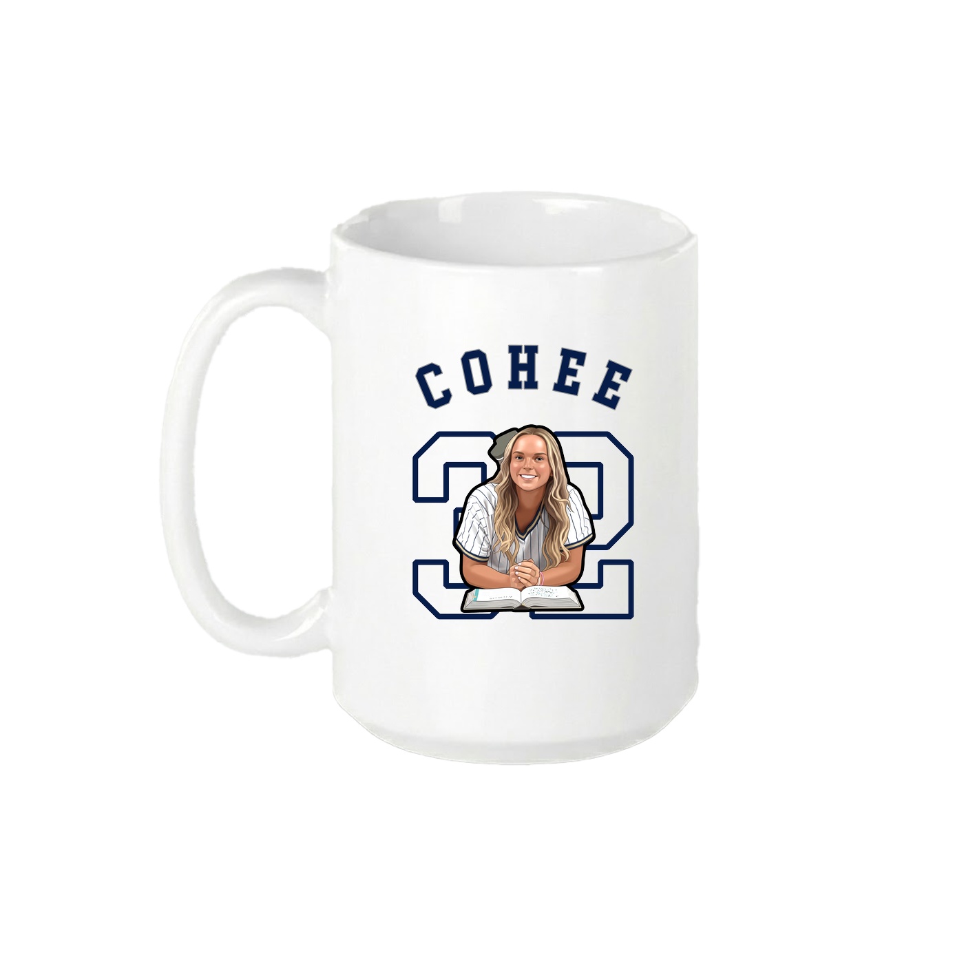 15oz Coffee Mug — Shirsey Arch in White