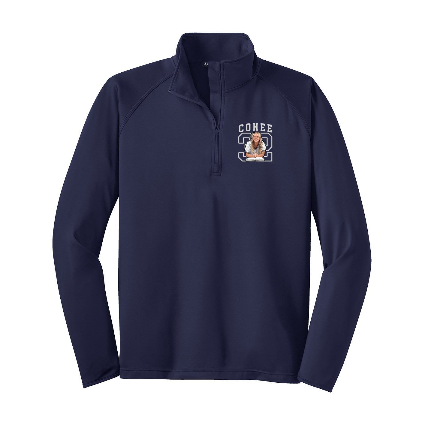 Q-Zip Pullover — Shirsey in Navy