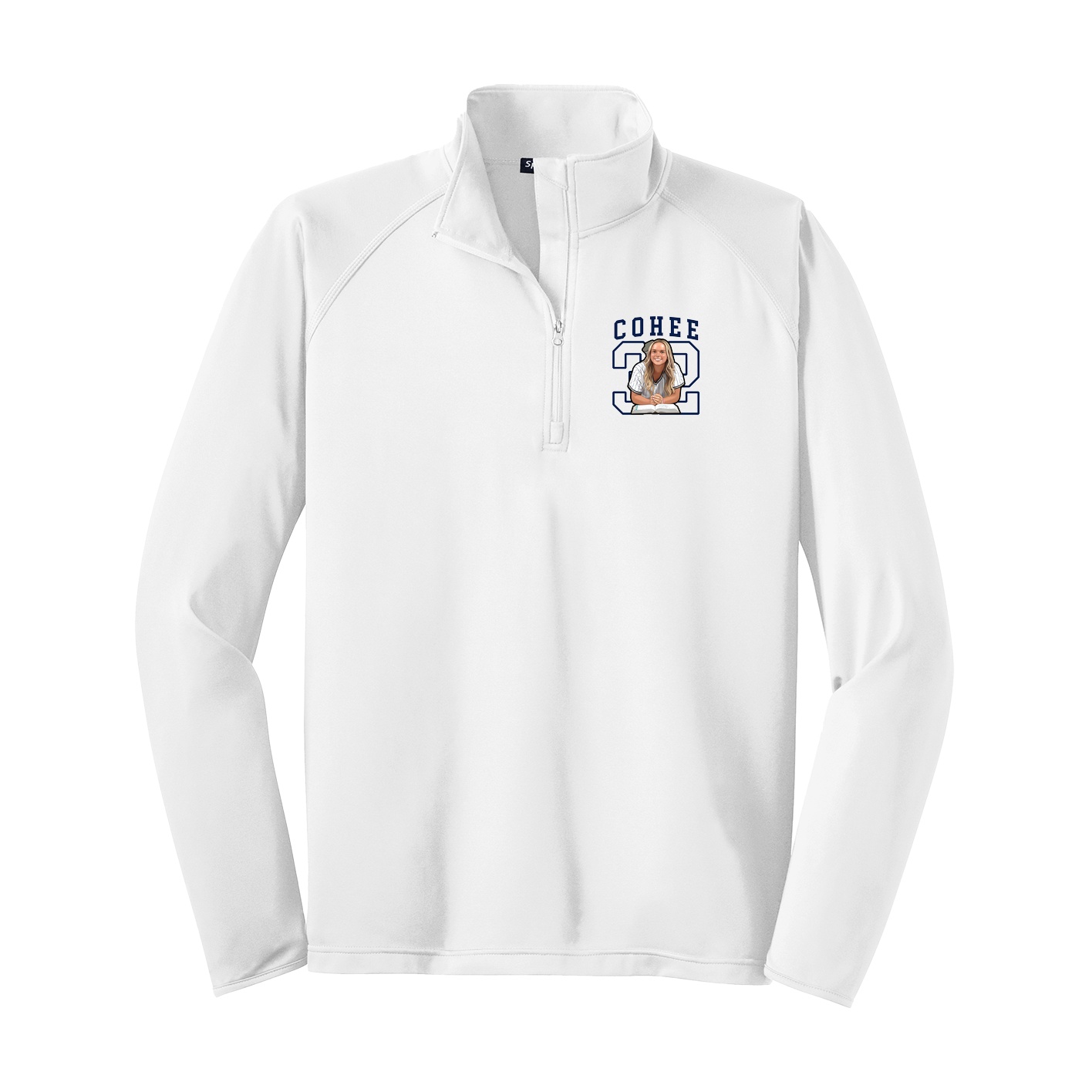 Q-Zip Pullover — Shirsey in White