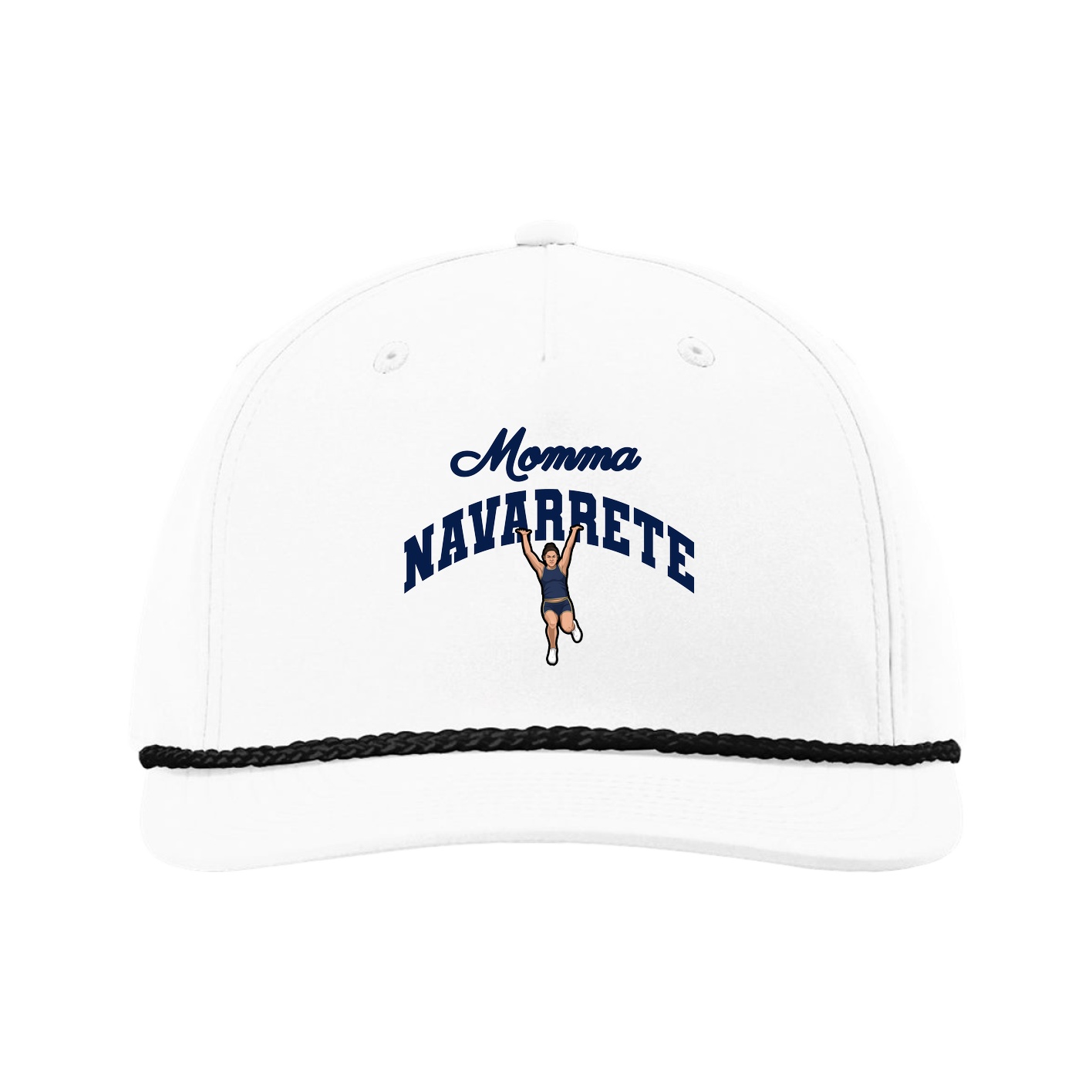 Five-Panel Classic Rope Cap — Mothers Day Arch in White