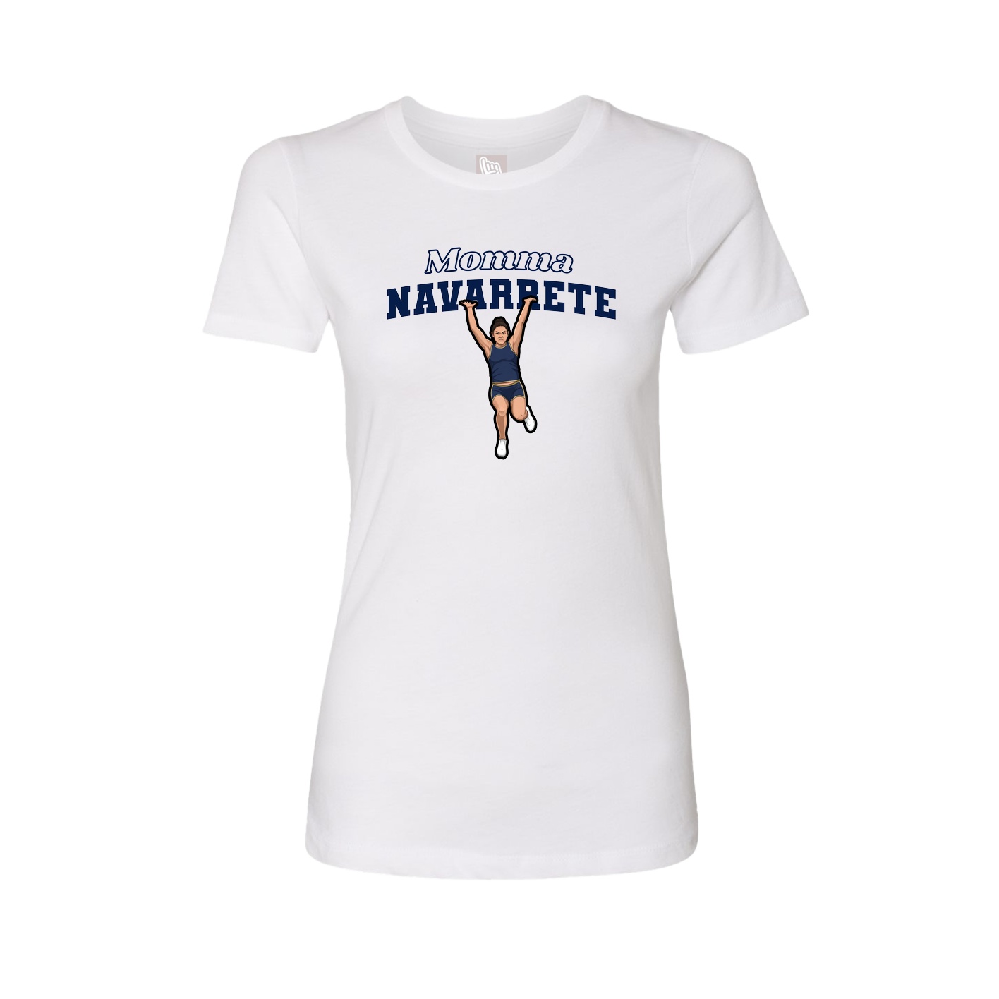 Womens Tee — Mothers Day Block in White