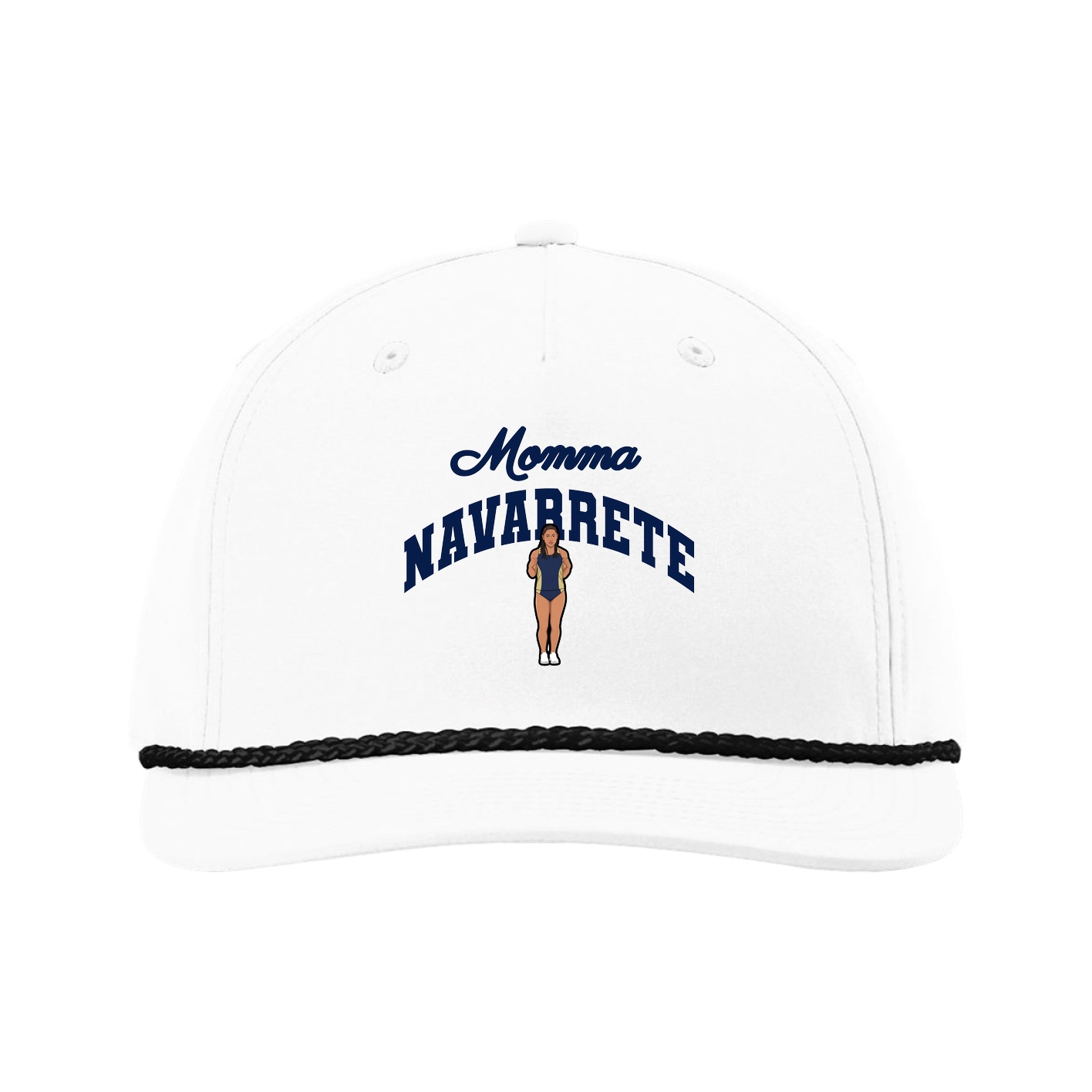 Five-Panel Classic Rope Cap — Mothers Day Arch in White