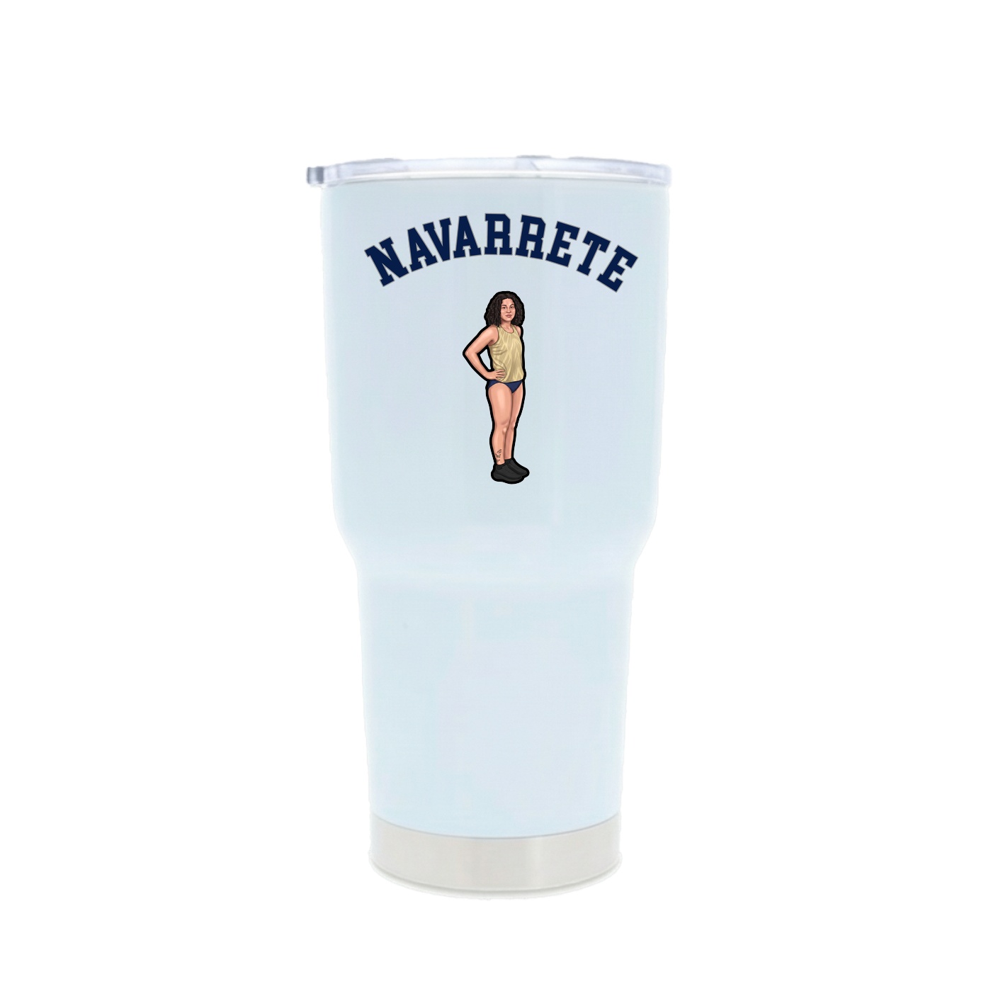 30oz Stainless Steel Tumbler — Shirsey Arch in White