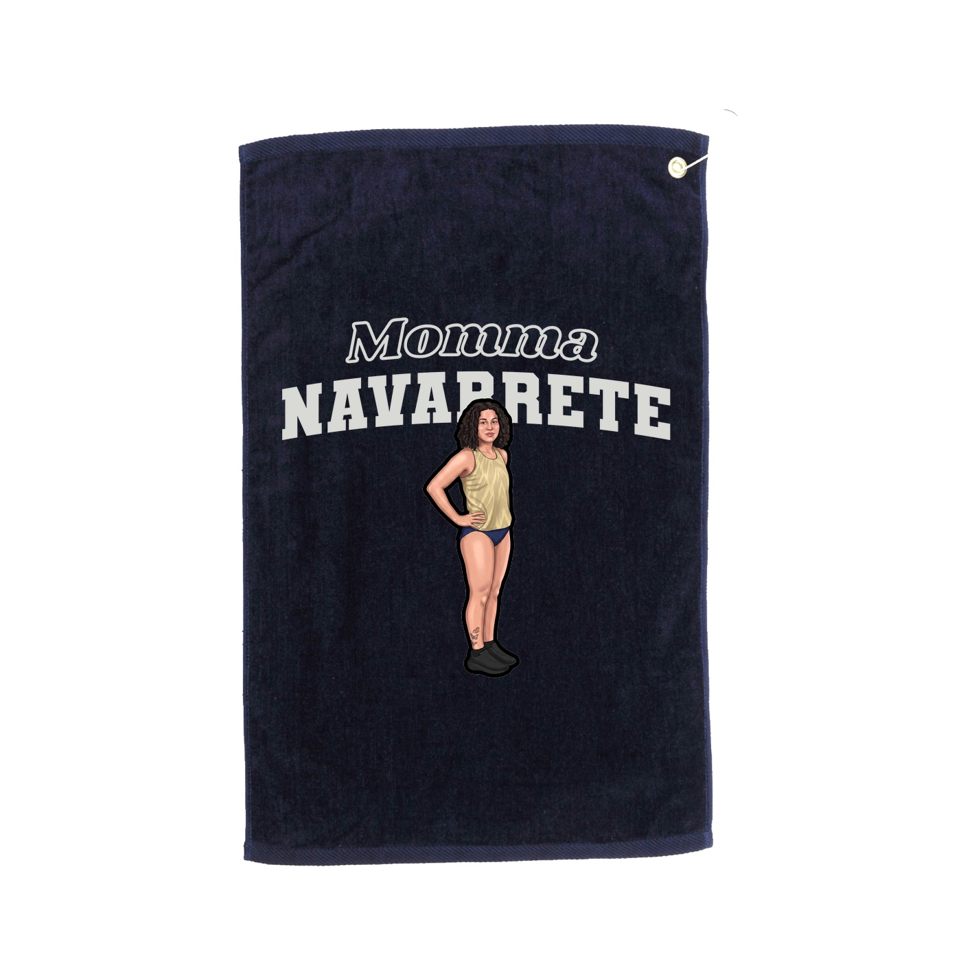 Golf Towel — Mothers Day Block in Navy