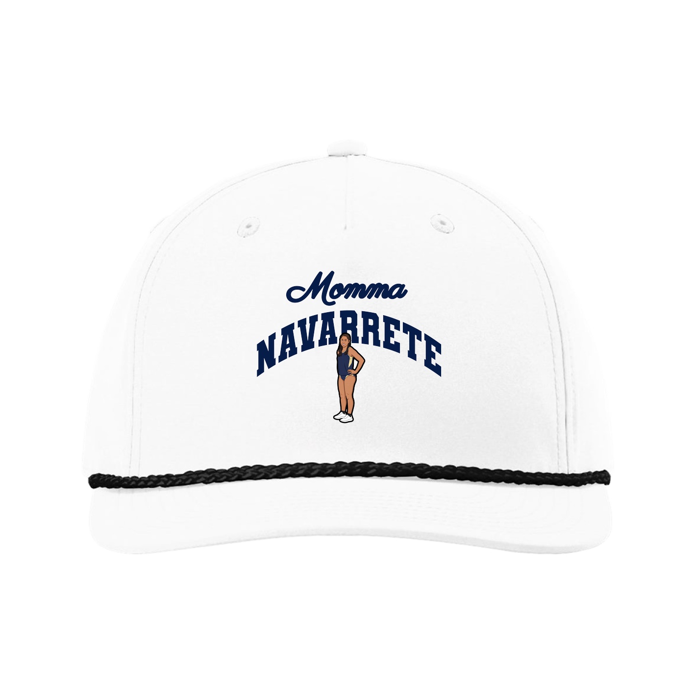 Five-Panel Classic Rope Cap — Mothers Day Arch in White