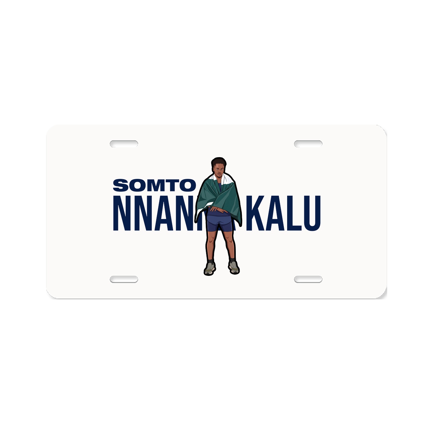 License Plate — Player Name in Classic