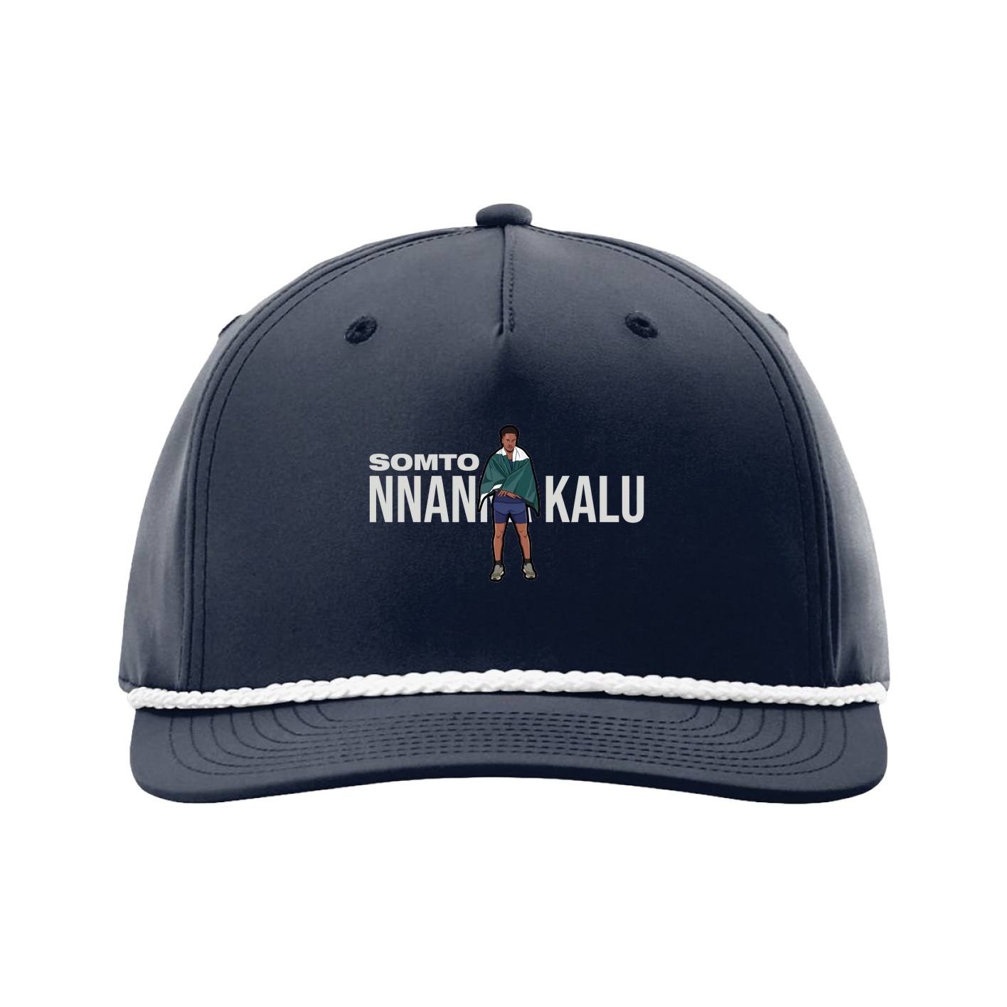 Five-Panel Classic Rope Cap — Player Name in Navy