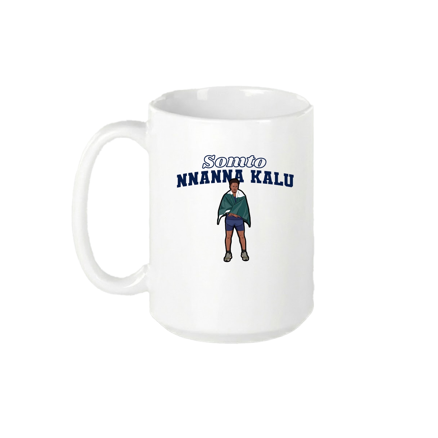 15oz Coffee Mug — Name Arch in White