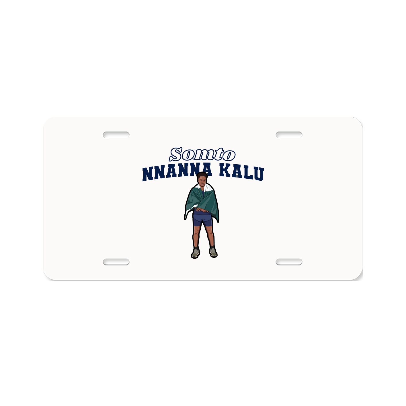 License Plate — Name Arch in Classic