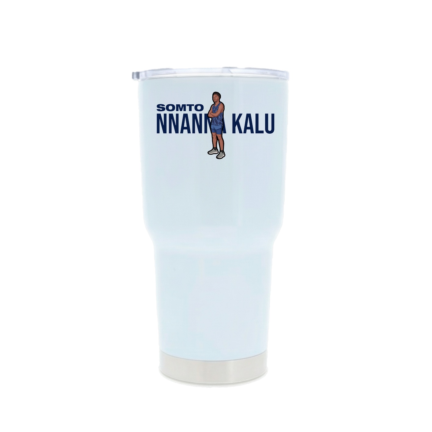 30oz Stainless Steel Tumbler — Player Name in White