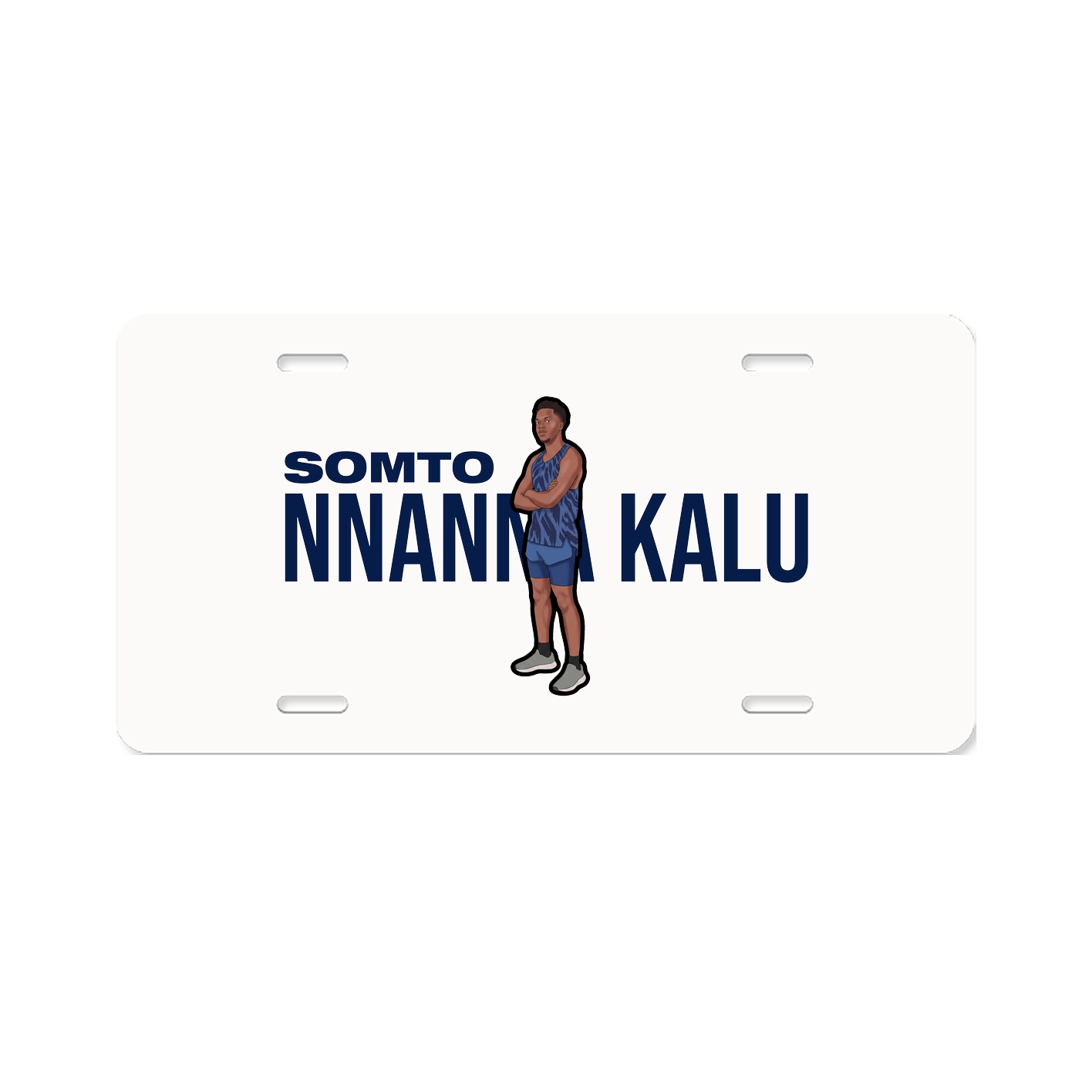 License Plate — Player Name in Classic