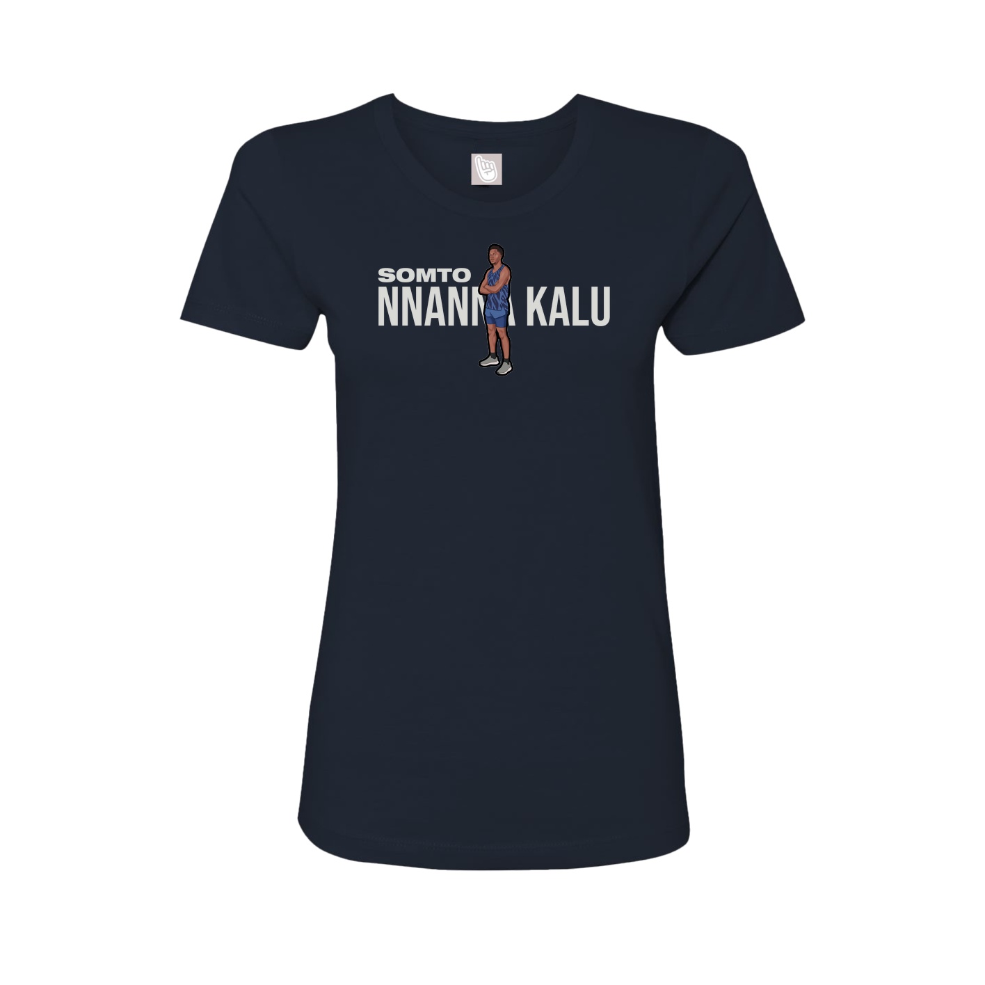 Womens Tee — Player Name in Navy