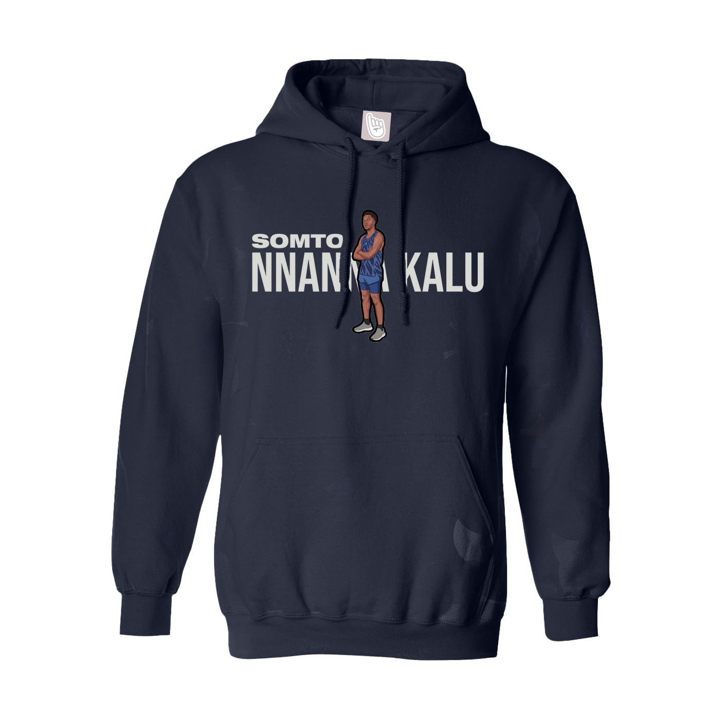 Youth Hoodie — Player Name in Navy