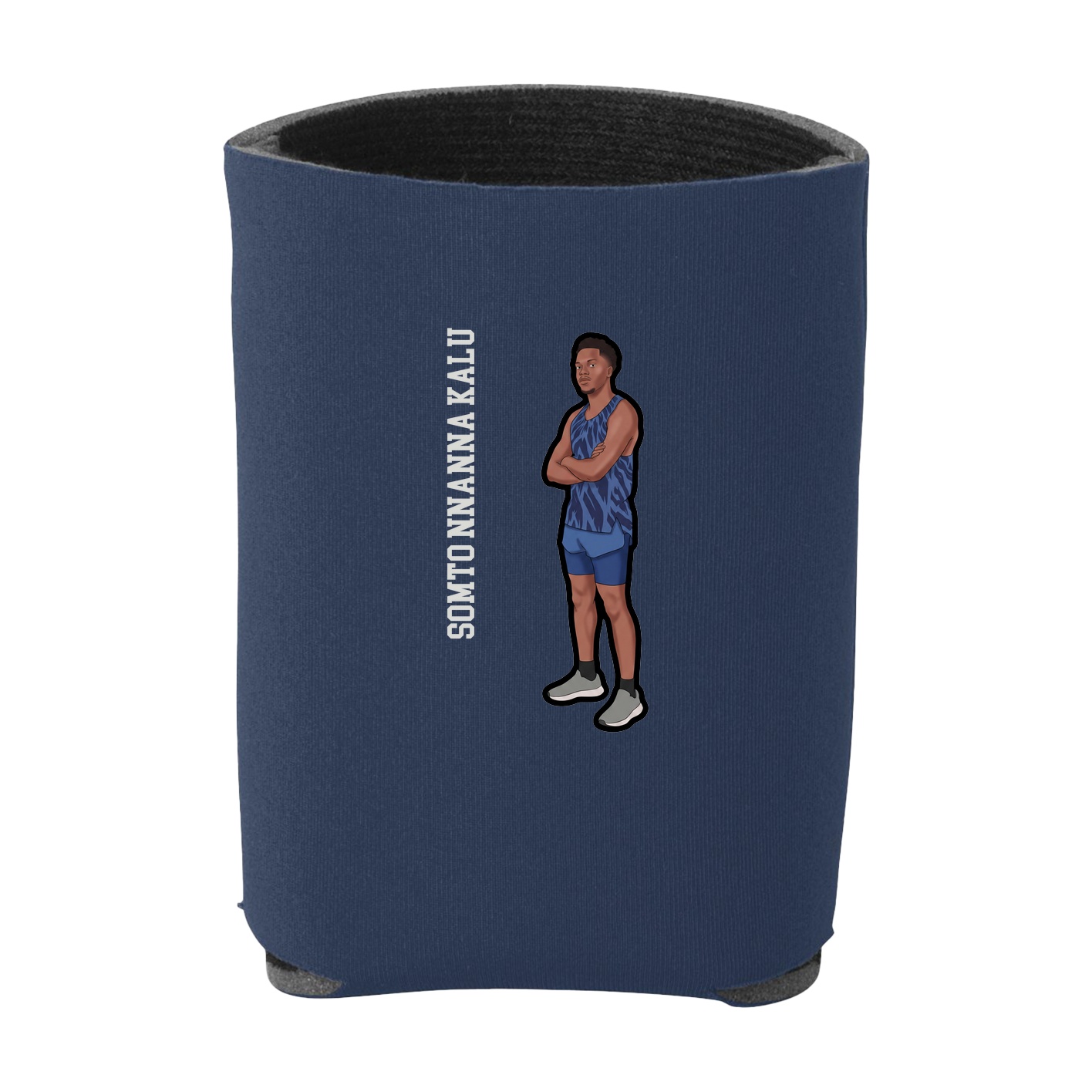 Can Holder — Name Vertical in Navy