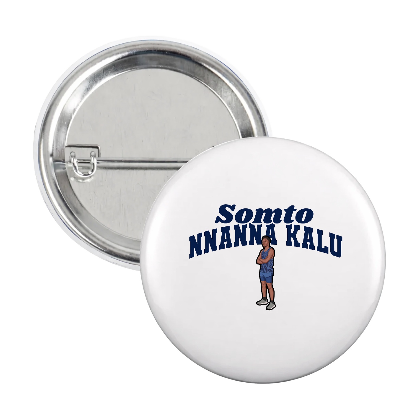 Game Day Button — Signature Arch in White