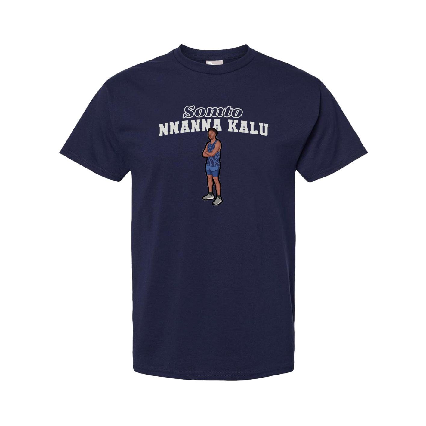 Youth Tee — Name Arch in Navy