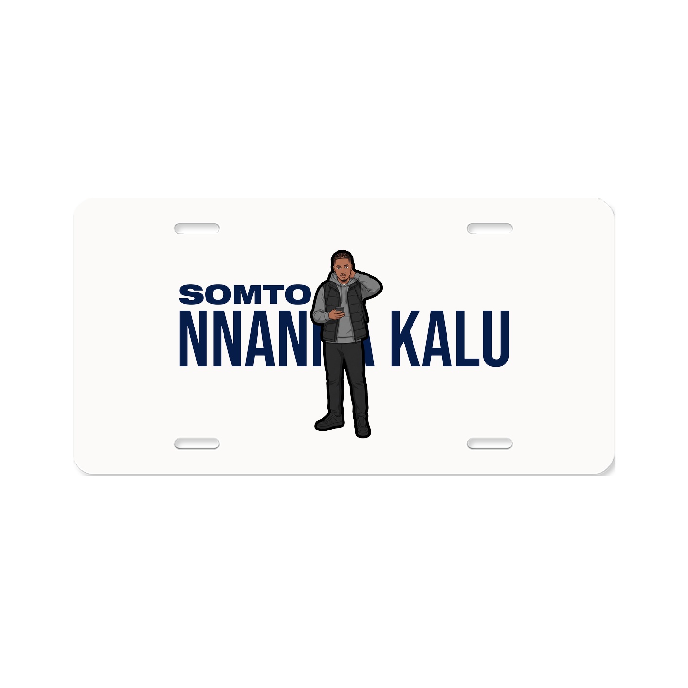 License Plate — Player Name in Classic
