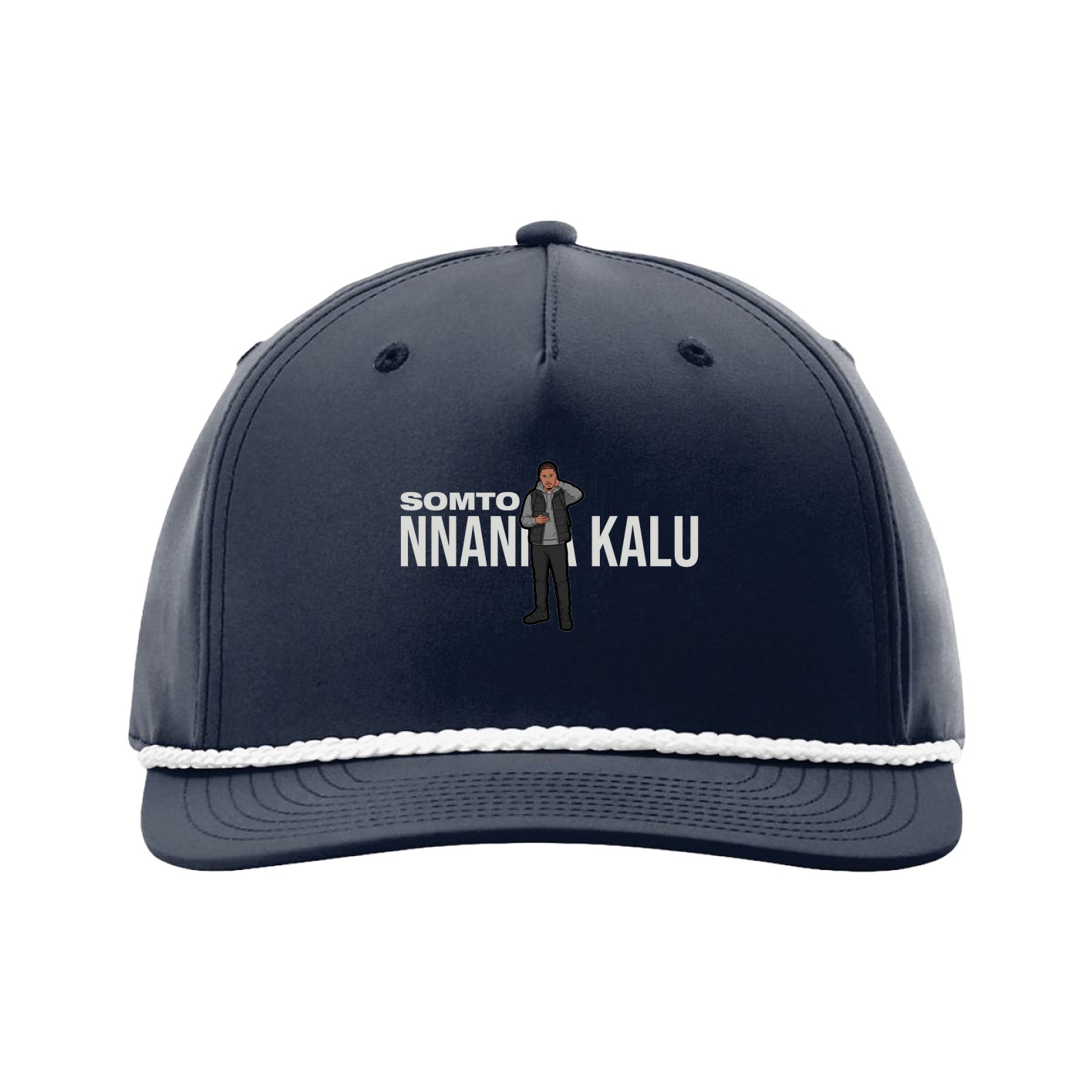 Five-Panel Classic Rope Cap — Player Name in Navy