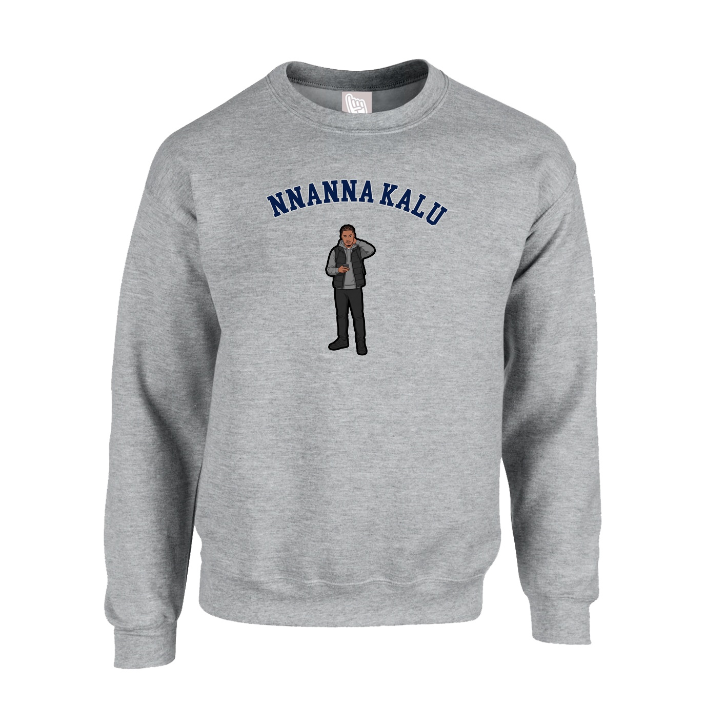 Fleece Crew — Shirsey Arch in Grey