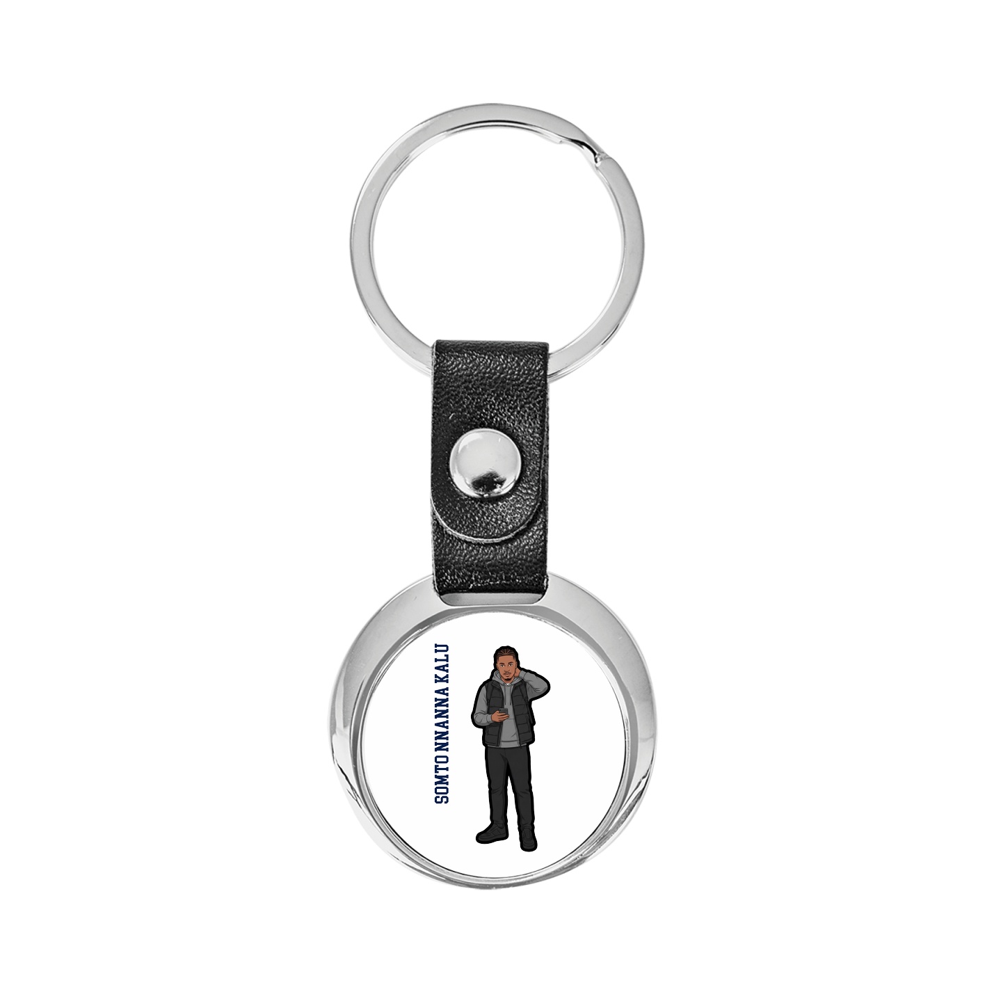 Key Chain — Name Vertical in Classic