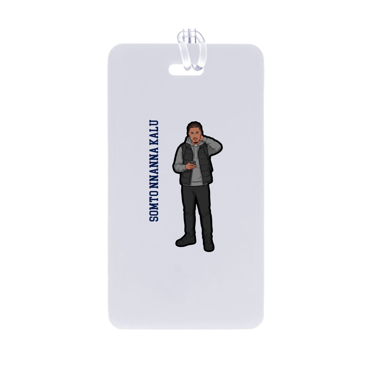 Bag Tag — Name Vertical in Classic