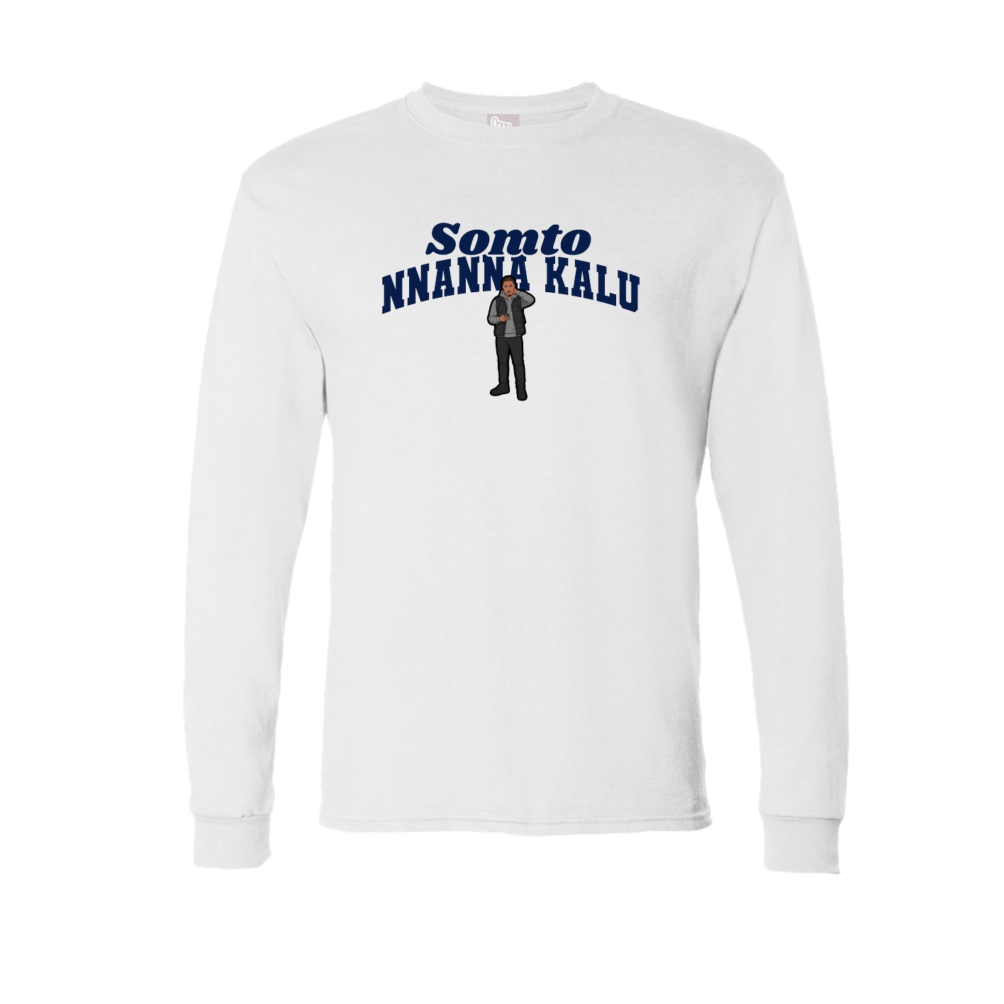 Long Sleeve Tee — Signature Arch in White