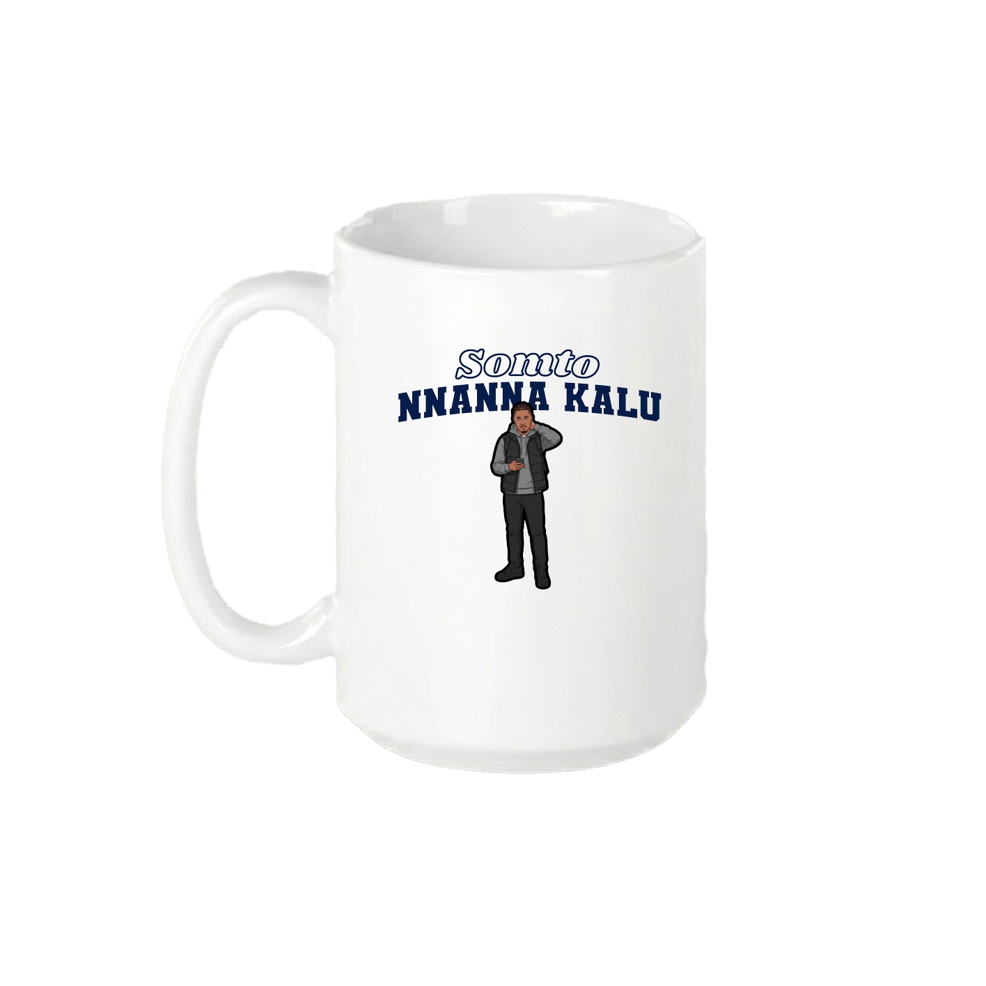 15oz Coffee Mug — Name Arch in White