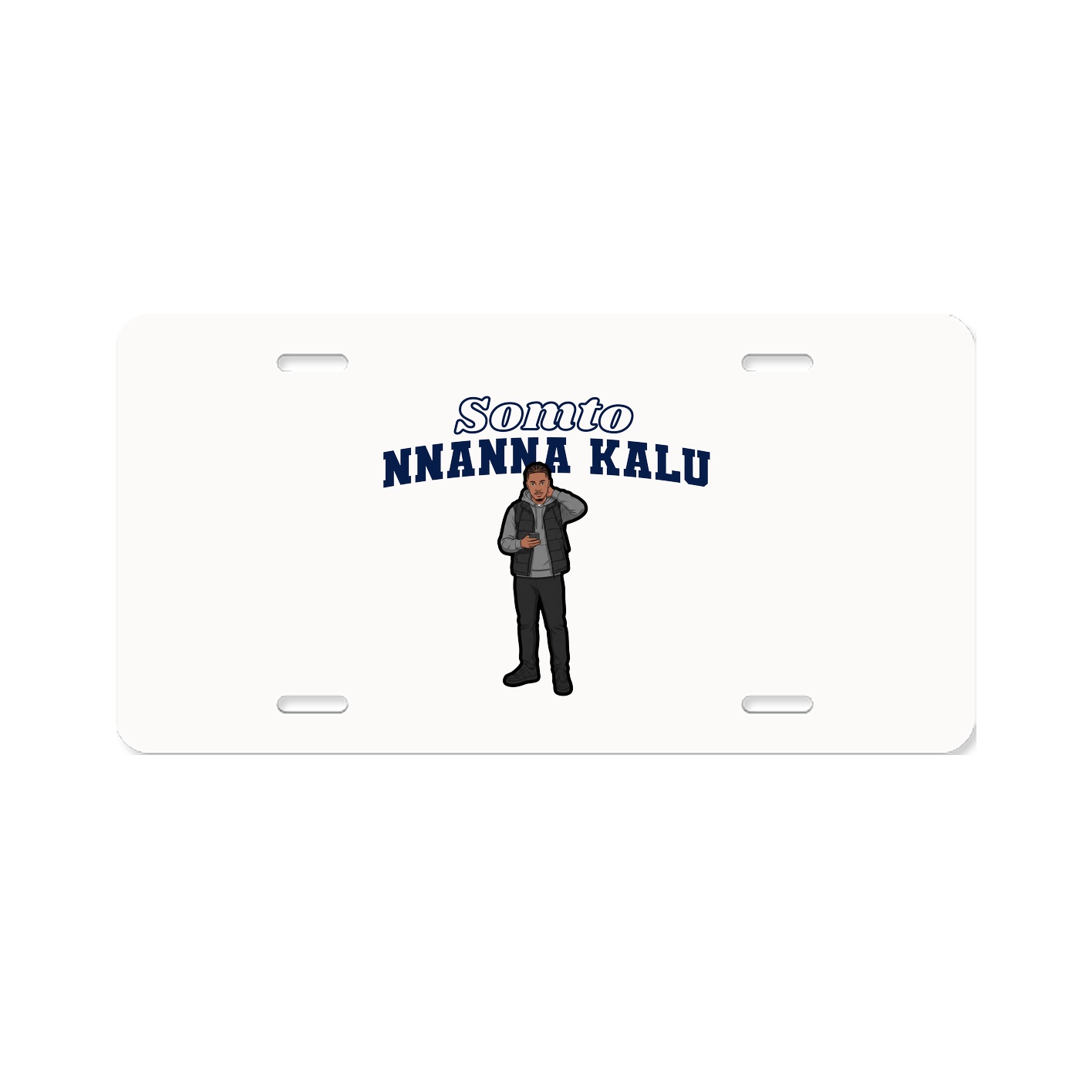 License Plate — Name Arch in Classic