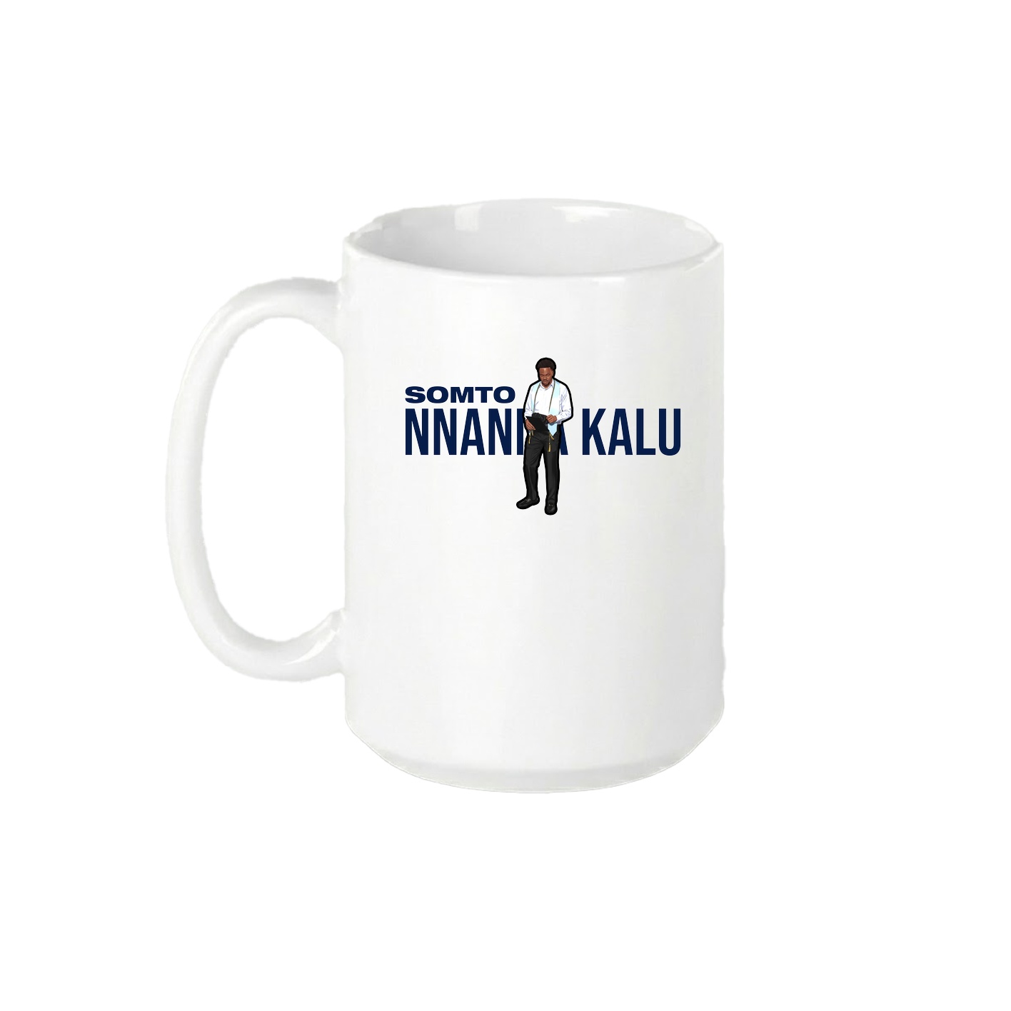 15oz Coffee Mug — Player Name in White