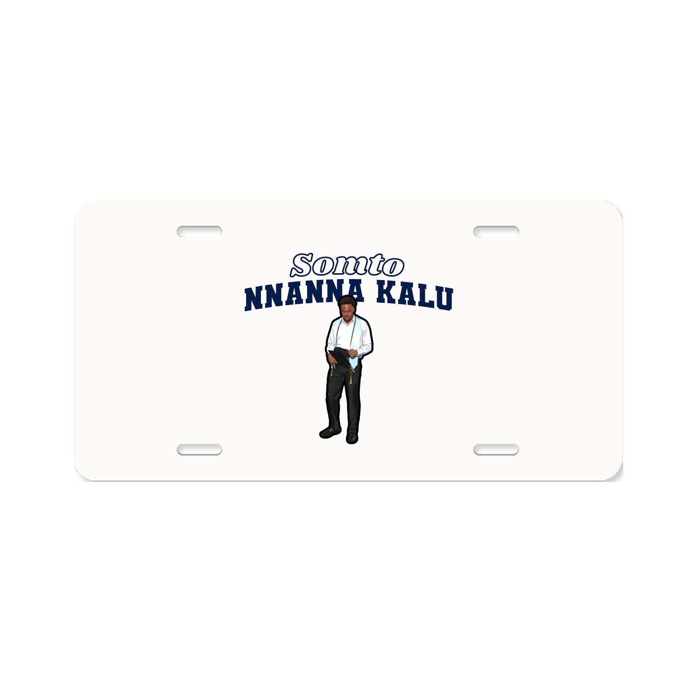 License Plate — Name Arch in Classic