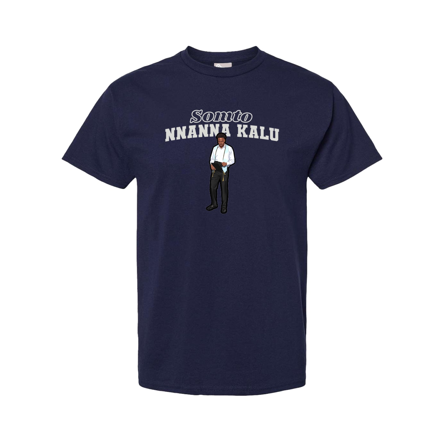 Youth Tee — Name Arch in Navy