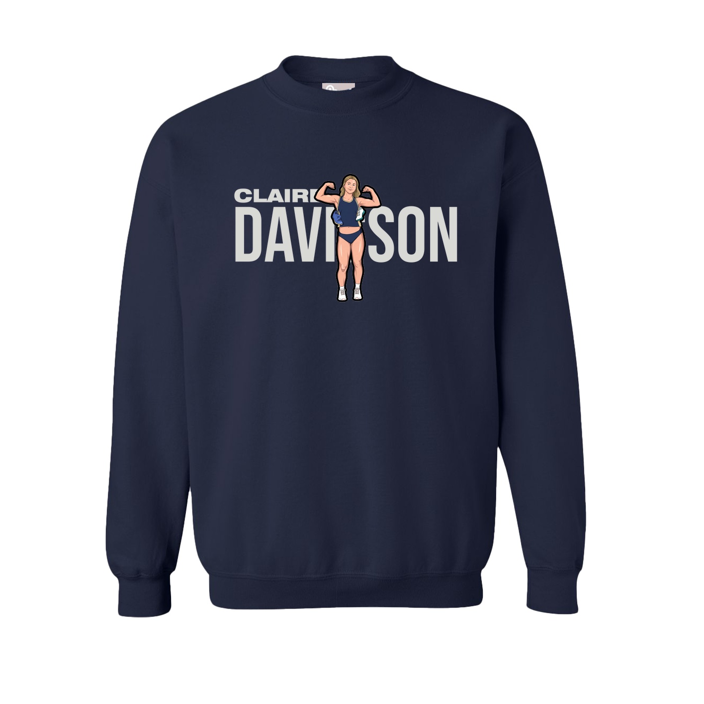 Fleece Crew — Player Name in Navy