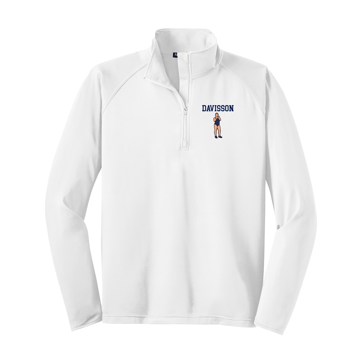 Q-Zip Pullover — Shirsey in White